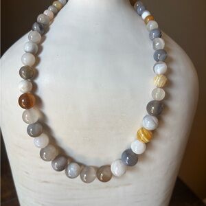Mine Finds by Jay King Botswana Agate Necklace (P)